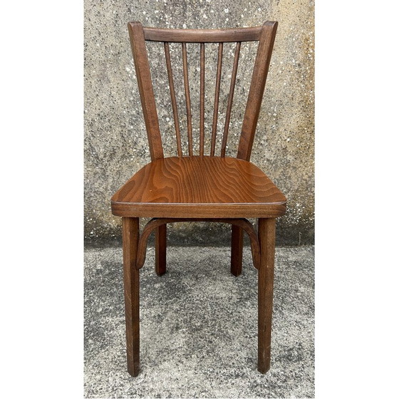 Image 1 of Set of 4 vintage chairs model n°53 in blond beech for Baumann