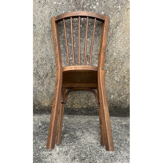 Image 1 of Set of 4 vintage chairs model n°53 in blond beech for Baumann