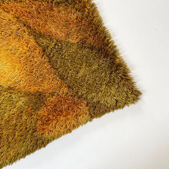 Image 1 of Vintage wool Rya rug by Ritva Puotila for Finnrya Oy Ab, Finland 1950s