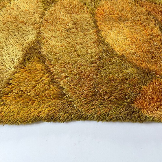 Image 1 of Vintage wool Rya rug by Ritva Puotila for Finnrya Oy Ab, Finland 1950s