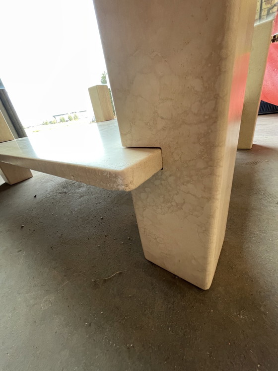 Image 1 of Table basse vintage en travertin