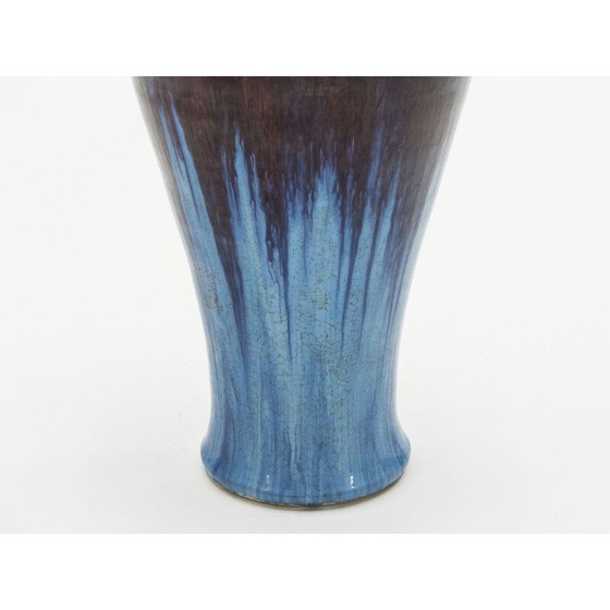 Image 1 of Very large vintage vase in enamelled ceramics 1960