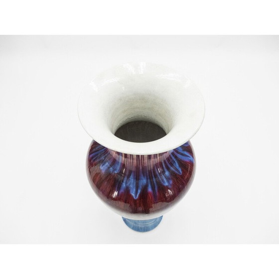 Image 1 of Very large vintage vase in enamelled ceramics 1960