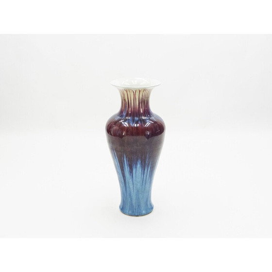 Image 1 of Very large vintage vase in enamelled ceramics 1960