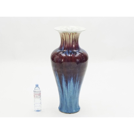 Image 1 of Very large vintage vase in enamelled ceramics 1960
