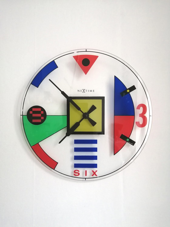 Image 1 of Vintage wall clock Nextime Memphis