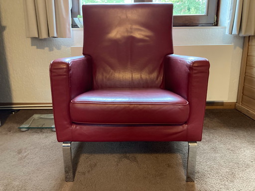 leather armchair