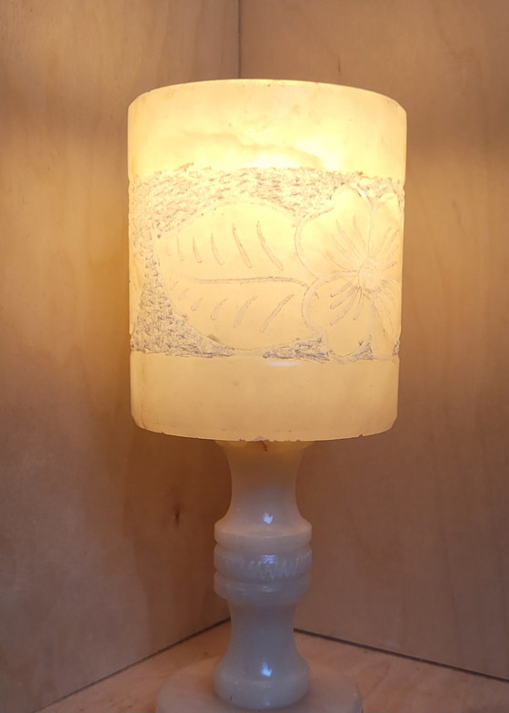 Image 1 of Alabaster table lamp