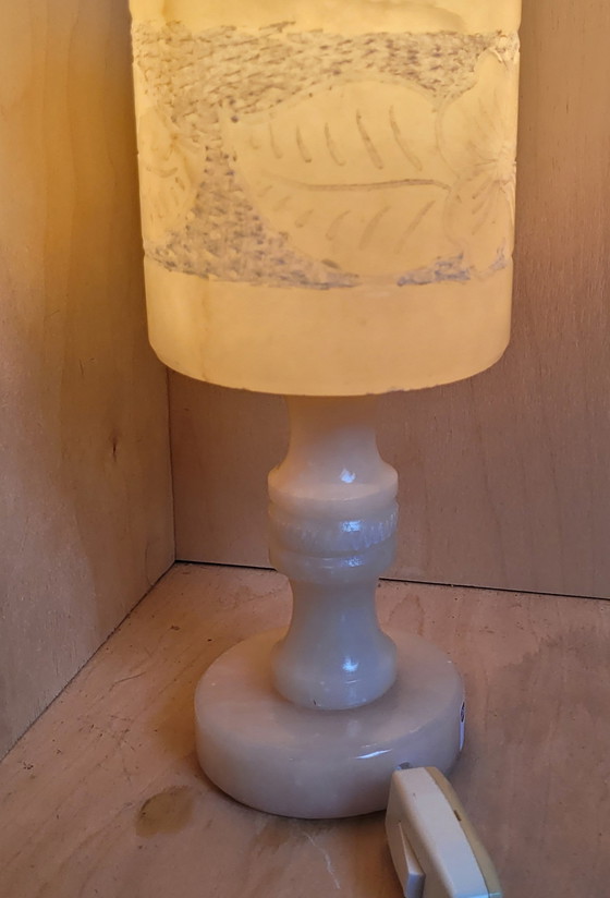 Image 1 of Alabaster table lamp