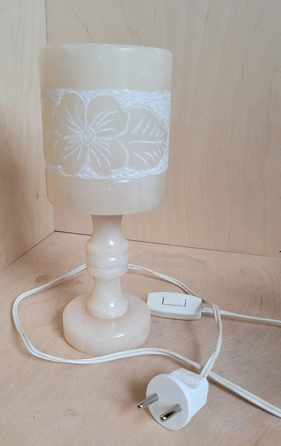 Image 1 of Alabaster table lamp