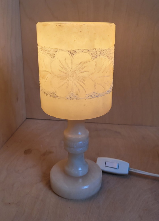 Image 1 of Alabaster table lamp