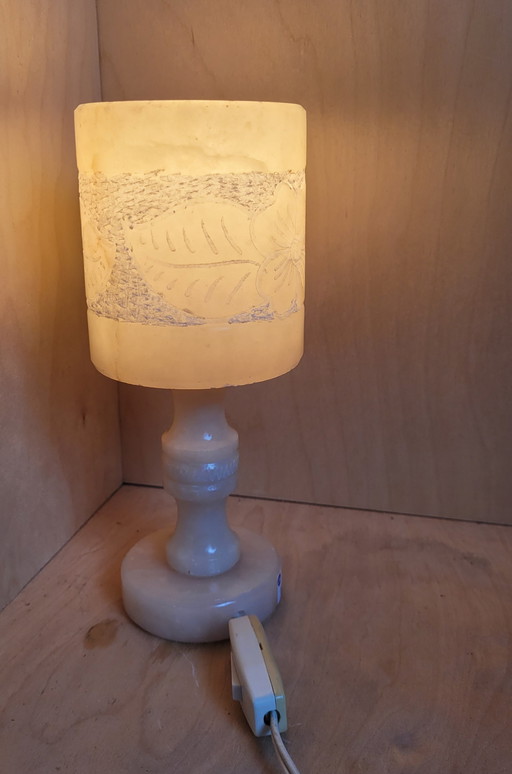 Alabaster table lamp