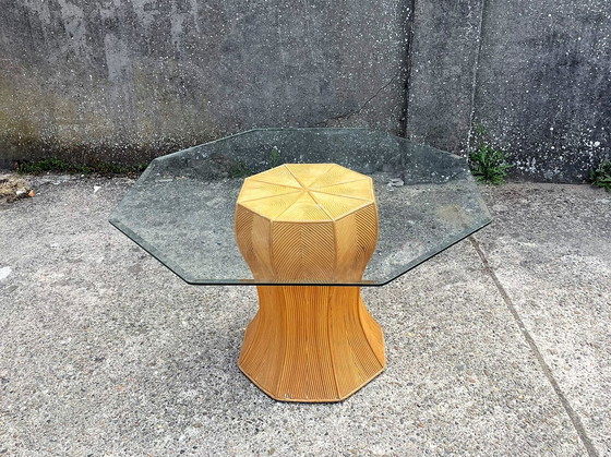 Image 1 of Rattan dining table