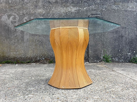 Image 1 of Rattan dining table