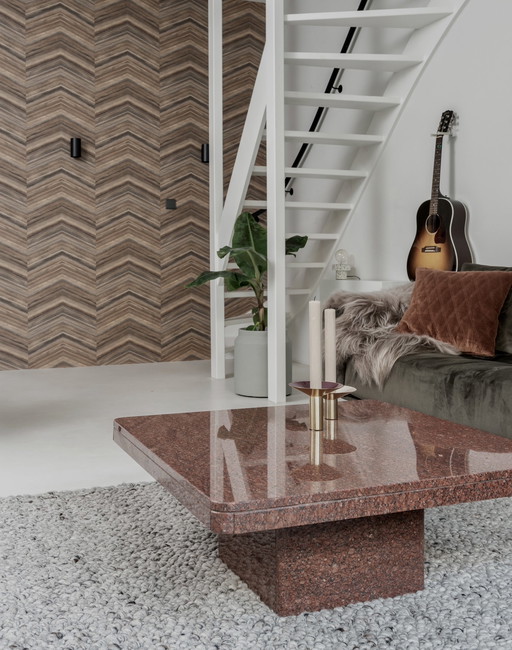 Tavolino da caffè in granito vintage