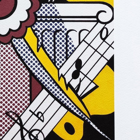 Image 1 of Vintage Roy Lichtenstein "Industry And The Arts (II)" Limited Edition Lithograph