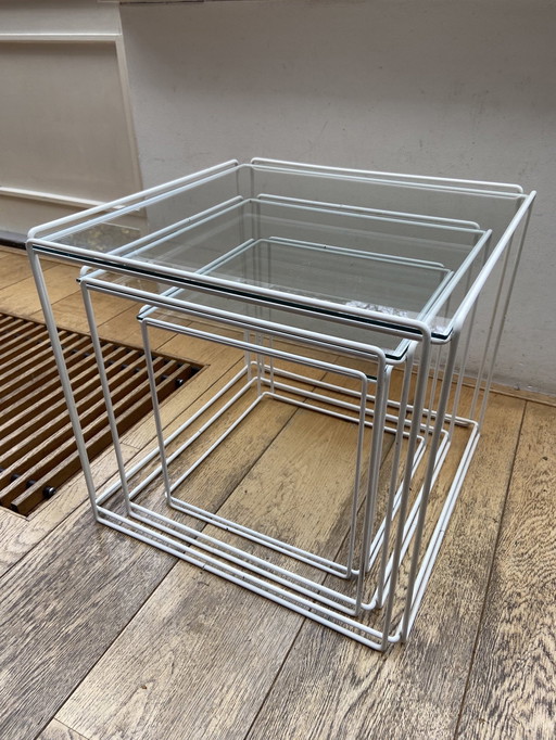 3x Max Sauze Isocele Nesting Tables