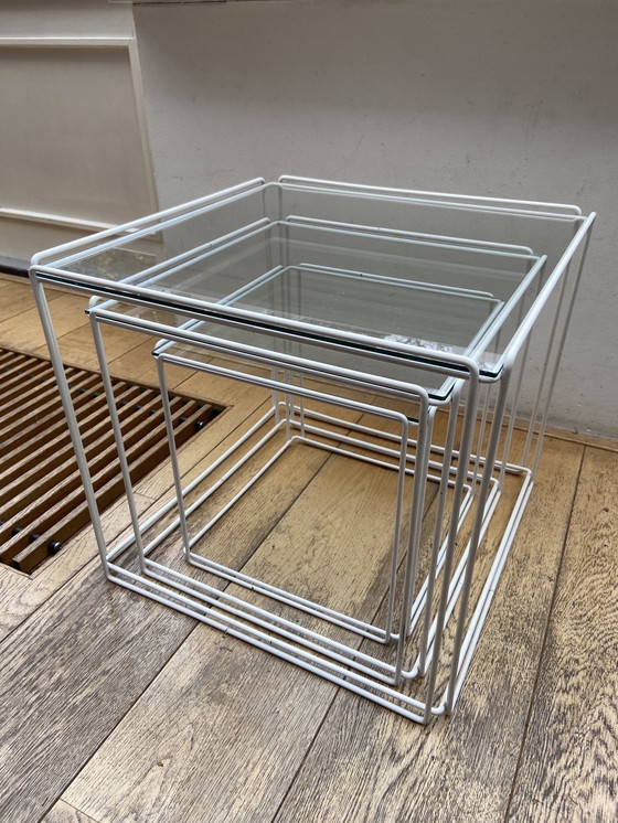 Image 1 of 3x Max Sauze Isocele Nesting Tables