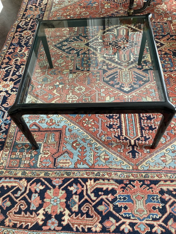 Image 1 of Tavolino da caffè vintage di metà secolo, laccato nero