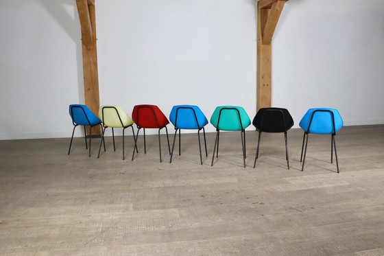 Image 1 of 7x Meurop Coquillage Chairs By Pierre Guariche