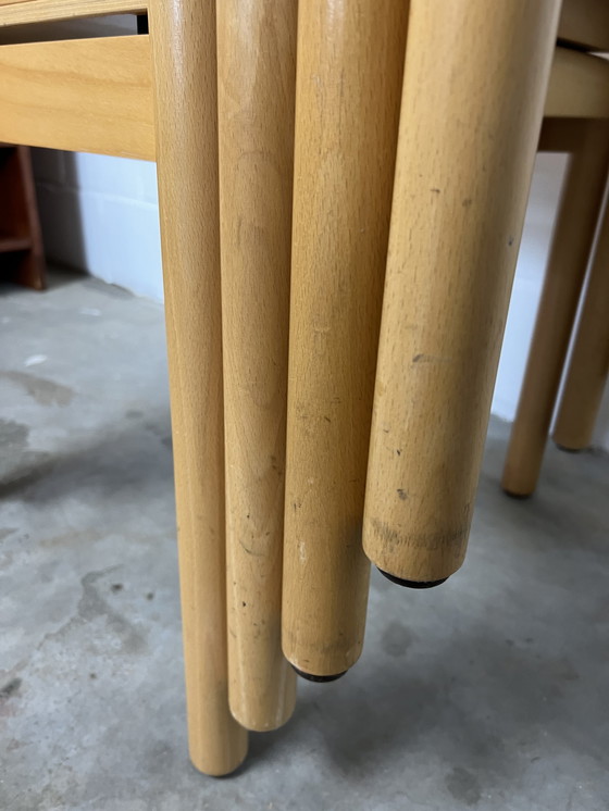 Image 1 of Set of 4 vintage stacking chairs