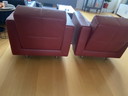 2 x Young International armchair Checkers red