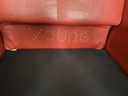 2 x Young International armchair Checkers red