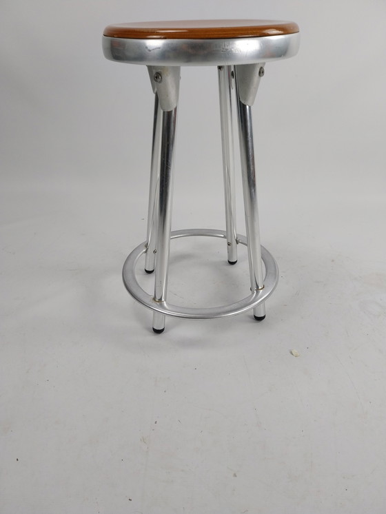 Image 1 of Kruk/stool by indecasa Barcelona in aluminium and wood 