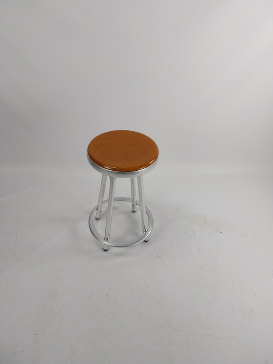 Image 1 of Kruk/stool by indecasa Barcelona in aluminium and wood 