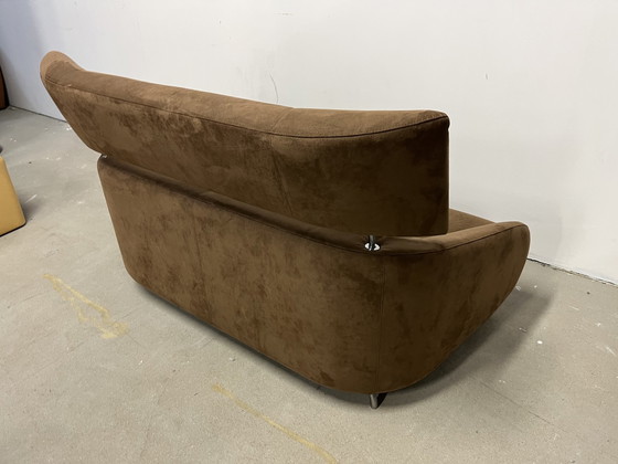 Image 1 of Leolux Solymi 2 seater sofa brown Alcantara