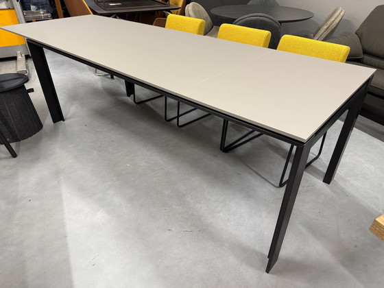 Image 1 of Brees New World Presto Dining Room Extension Table Gray 220