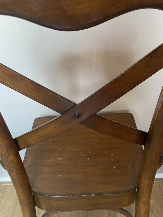 Image 1 of 5x Art deco cross chairs crosschairs