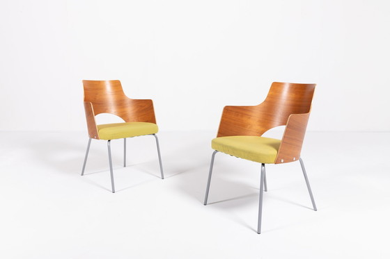 Image 1 of Set Of 6 Scandinavian Design ‘Cortina’ Shell/Club Chairs By Gunilla Allard