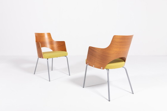 Image 1 of Set Of 6 Scandinavian Design ‘Cortina’ Shell/Club Chairs By Gunilla Allard