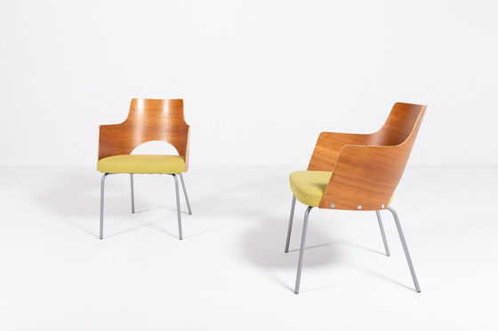 Image 1 of Set Of 6 Scandinavian Design ‘Cortina’ Shell/Club Chairs By Gunilla Allard