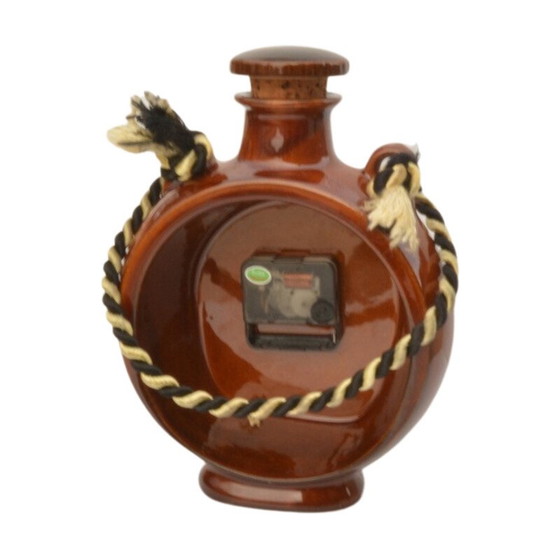 Image 1 of Vintage ceramic water bottle wall clock for Upg Halle, Germany 1970