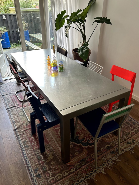 Image 1 of Modern Stainless Steel Dining Table