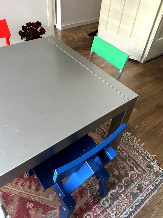 Image 1 of Modern Stainless Steel Dining Table