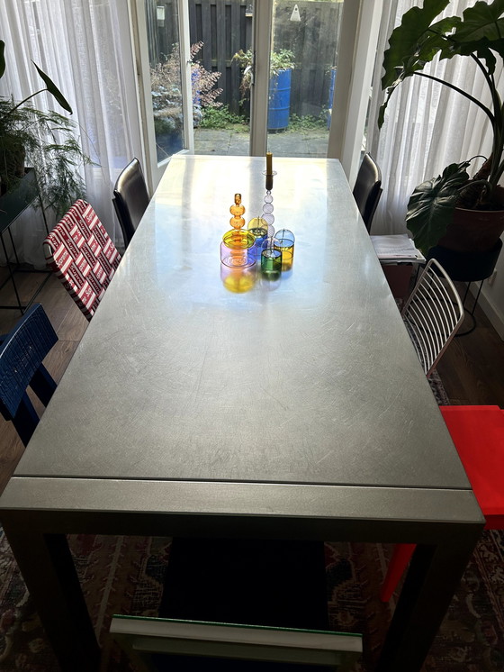 Image 1 of Modern Stainless Steel Dining Table