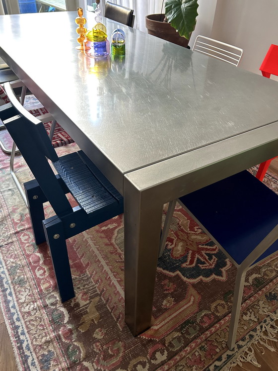 Image 1 of Modern Stainless Steel Dining Table