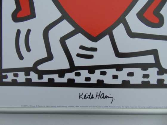 Image 1 of Keith Haring - Running heart