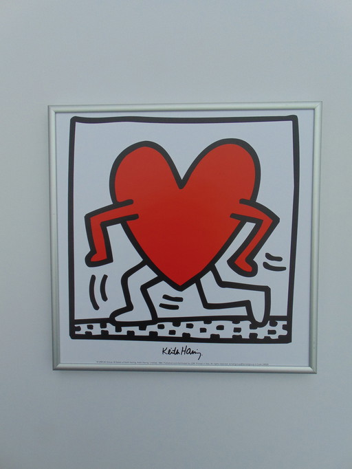 Keith Haring - Le cœur qui coule