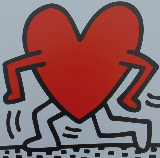 Image 1 of Keith Haring - Running heart