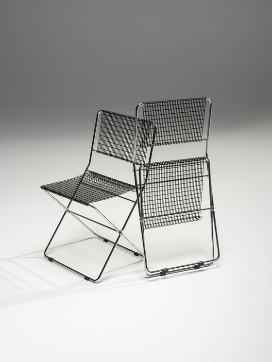 Image 1 of Set di 4 sedie regolabili di De Marco &amp; Rebolini per Robots, Italia, anni &#39;70