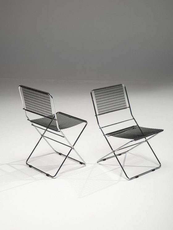 Image 1 of Set di 4 sedie regolabili di De Marco &amp; Rebolini per Robots, Italia, anni &#39;70