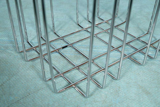 Image 1 of Space age chromed magazine rack 1960s/70s