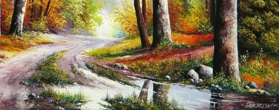 Image 1 of Tomasz Kachelski "Road In Autumn"