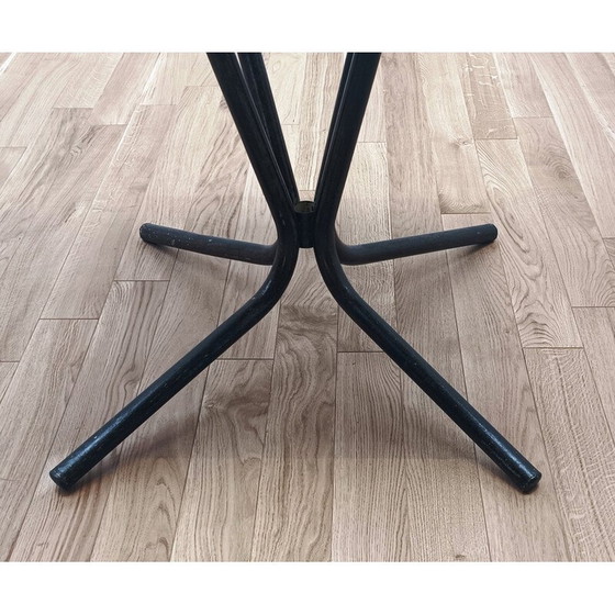 Image 1 of Vintage industrial metal pedestal table