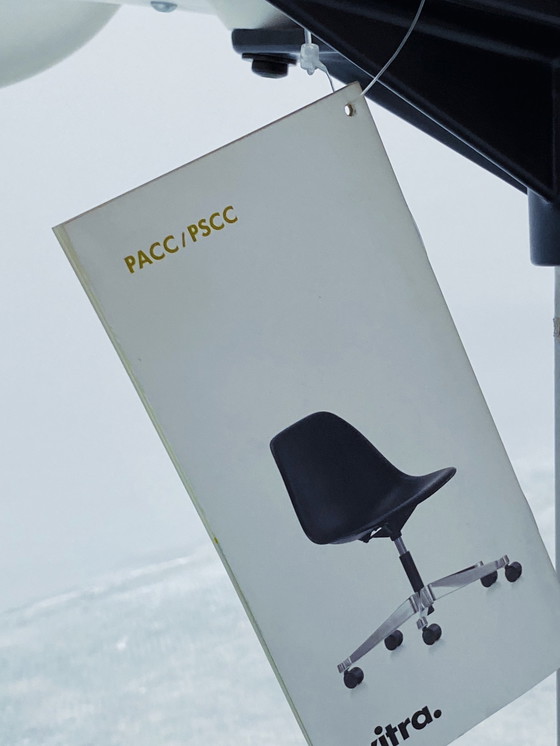 Image 1 of 2x Eames Vitra PACC swivel chair height-adjustable chair white