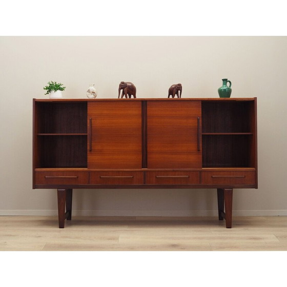 Image 1 of Vintage high sideboard in teak veneer for PMJ Viby, Denmark 1960